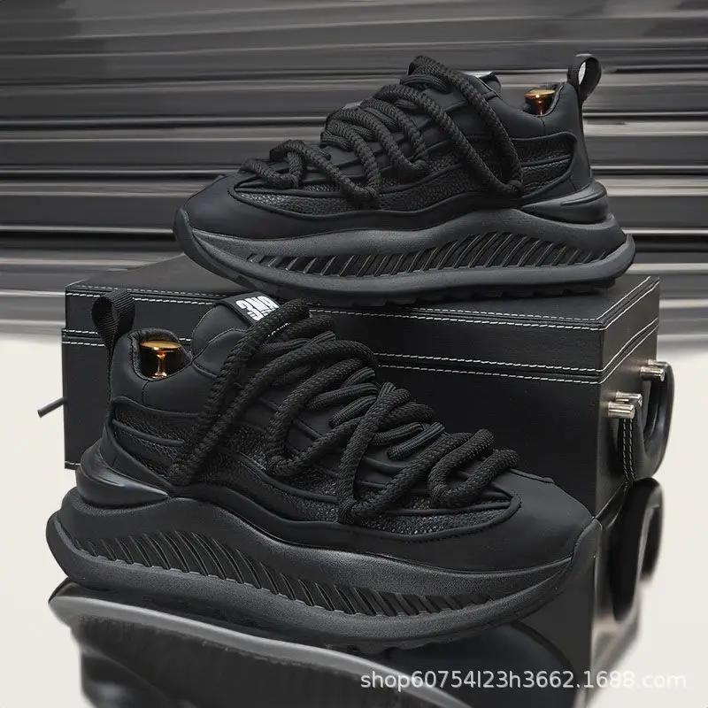 Fashion New Special Offer Men's Shoes Thick Soled Height Increasing Casual Shoes Breathable Soft Soled Comfortable Running Sports Shoes