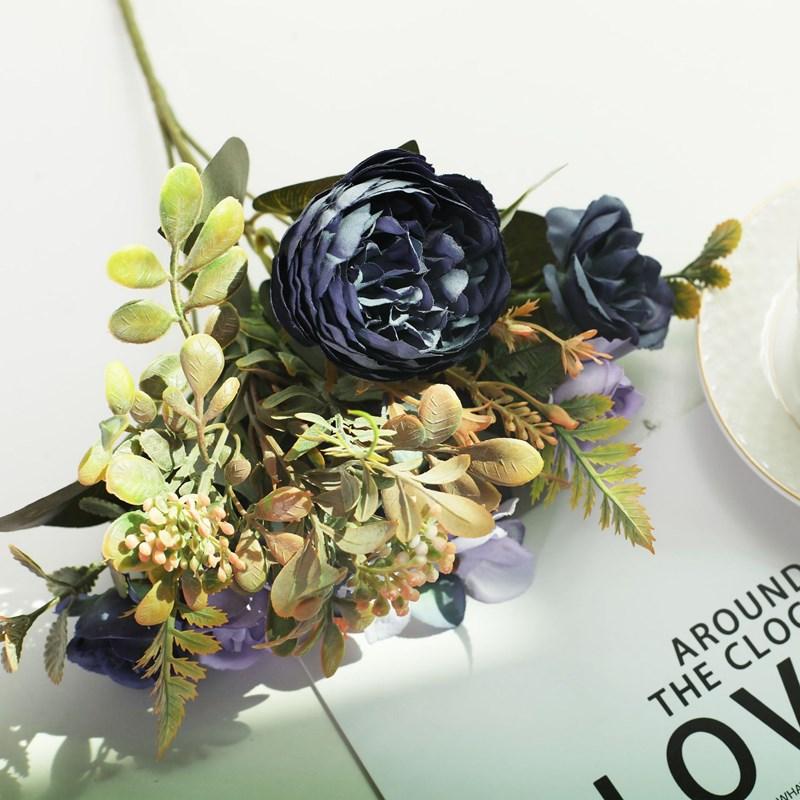 1/3pcs Silk Rose Artificial Flowers Wedding Home Room Festival Decoration Fake Flower Bouquet Craft Scrapbooking Wreath Supplies