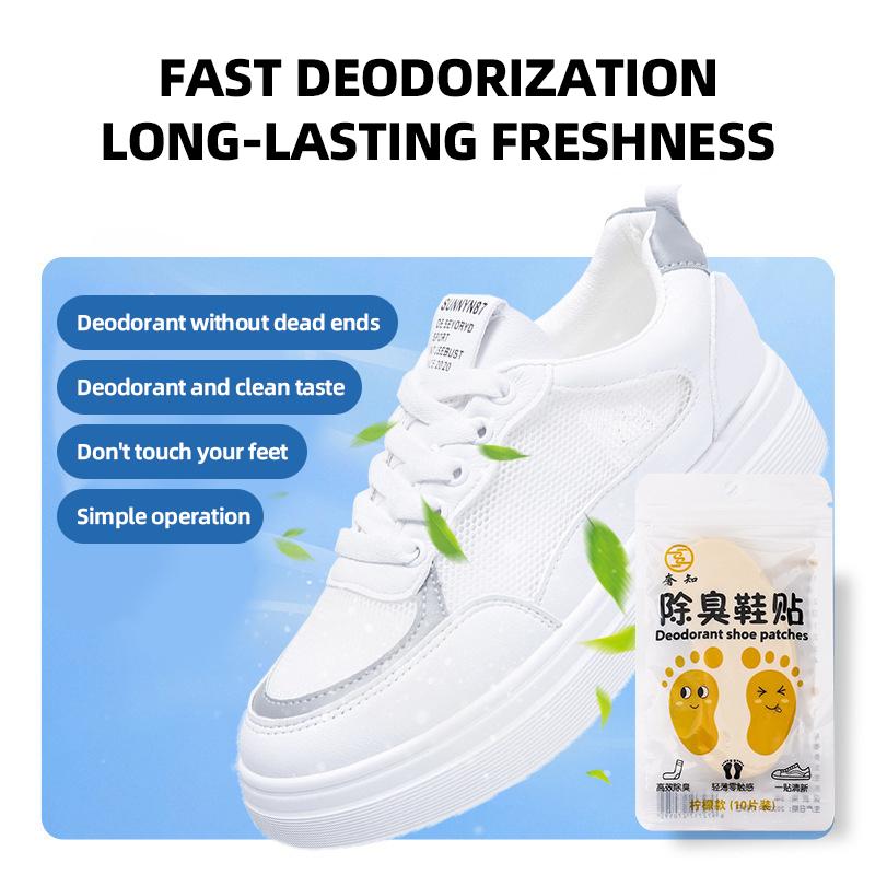 Deodorant Insole Sticker Disposable Portable Stickers for Foot Odor Deodorization Basketball Shoes Deodorant Stickers , Foot Sweat-absorbent Insoles