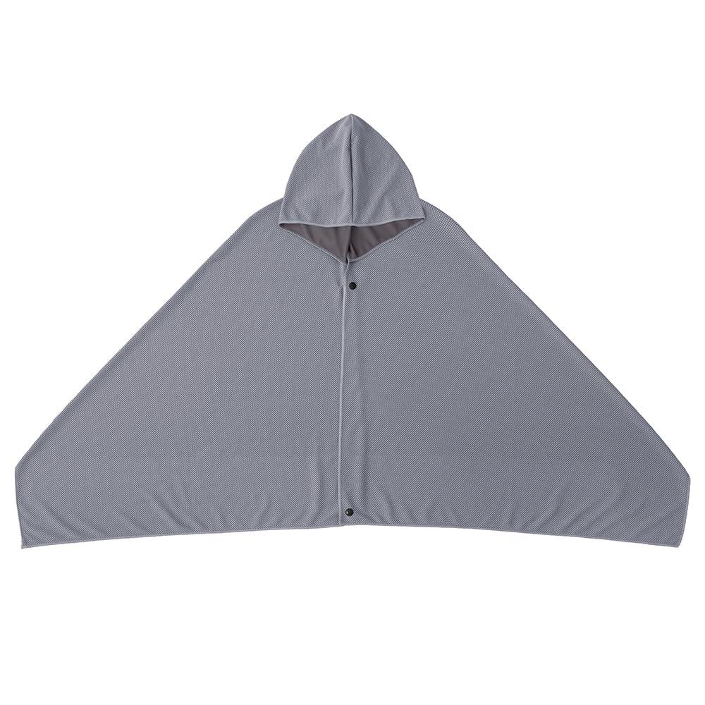 Takeda Corporation Heatstroke 140 x 52cm Dark Gray Antibacterial Deodorizing Cooling Towel Poncho with Storage Bag DGY YZH82063DGY Prevention/Cooling