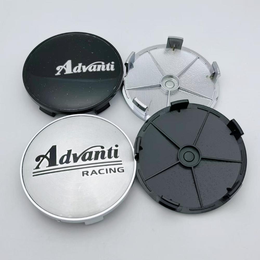 4pcs 68MM ( 63MM I.D ) Advanti  Logo Emblem Car Wheel Center Caps Auto Rim Hubcaps Wheels Hub Center Cover Car Accessories