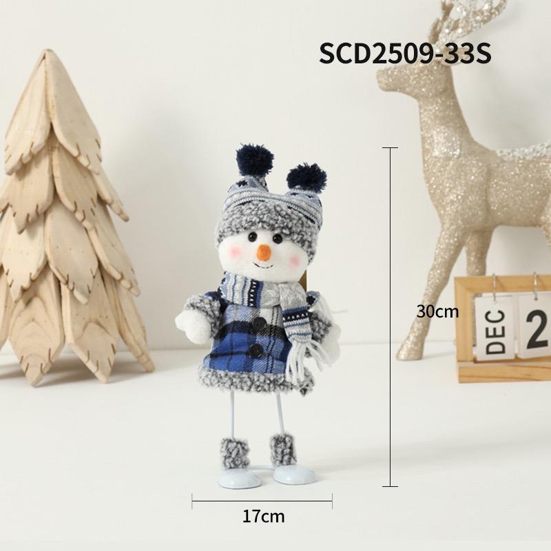 HOMZY Рождественский Снеговик Кукла Плюшевая Игрушка Чучело Снеговика Фигурка Рождественские Украшения для Домашнего Декора Настольные Центральные Элементы