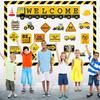 Tatuo 54 Pieces Construction Bulletin Board Set Welcome Construction Theme Classroom Decoration Under Construction Positive Saying Accent Sign Cutout