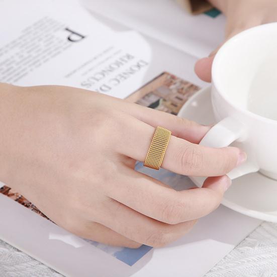 Кольцо на палец, простой стиль, яркий цвет, универсальные, гипоаллергенные, декоративная нержавеющая сталь