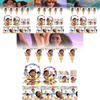 Набор детской праздничной посуды Disney Moana 82 предмета с тарелками, чашками, столовыми приборами, принадлежности для дня рождения
