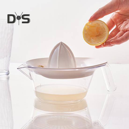 Соковыжималка для цитрусовых и лимонов, ручная соковыжималка с мерным стаканом и теркой, экономящая место кухонный инструмент для сока, измельчения чеснока, отделения яичного желтка
