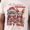 Grumpy Cats Christmas T-Shirt – Funny Holiday Cat Lover Tee
