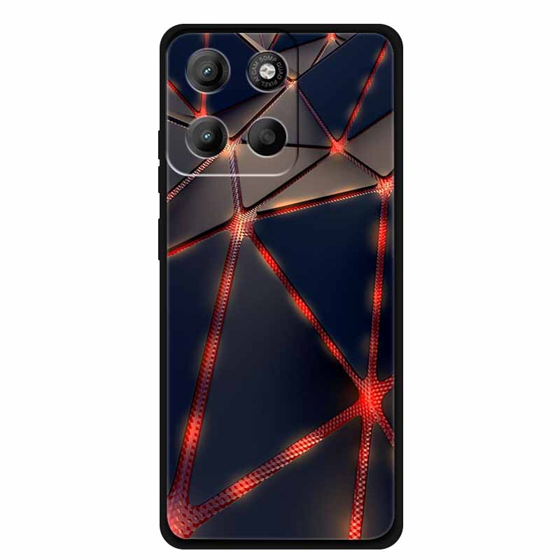 Для Motorola Moto G15 4G Чехол G15Power 2025 Новый Модный Черный ТПУ Ударопрочные Чехлы Для Телефона Для Moto G15 Power Etui Fundas MotoG15