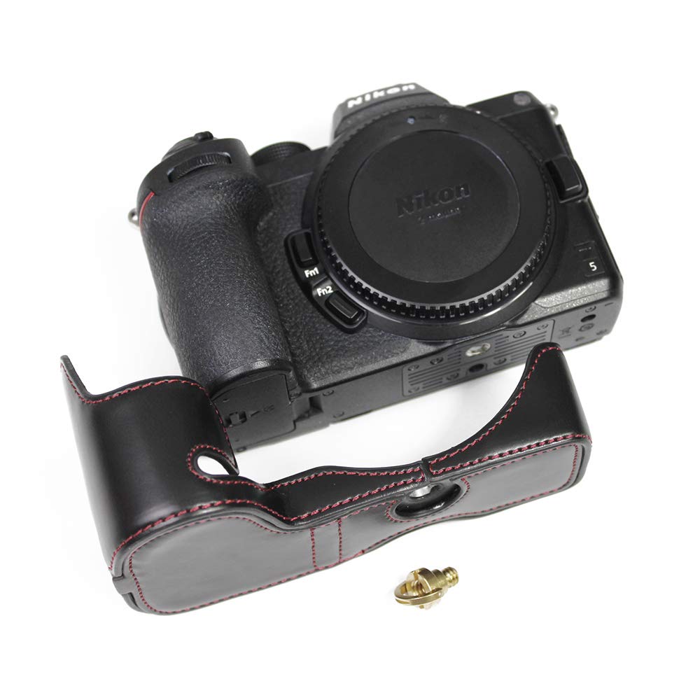 SIUTATDSH PU Leather Camera Case for Nikon and with Camera Tripod and Battery Replacement Included Z5, Z6II, Z7II, Holder, Shockproof, Shockproof,