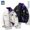 Мужской пуховик с двойным брендингом MLB и NY: Зимний тренд 2025, Универсальная роскошь, Теплая верхняя одежда, Стиль для пары.