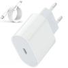 20W PD Charger Fast Charging for iPhone 13 12 11 14 Pro Max USB C Charger For iPhone 15 16 Pro MAX Mini iPad AirPods Accessories