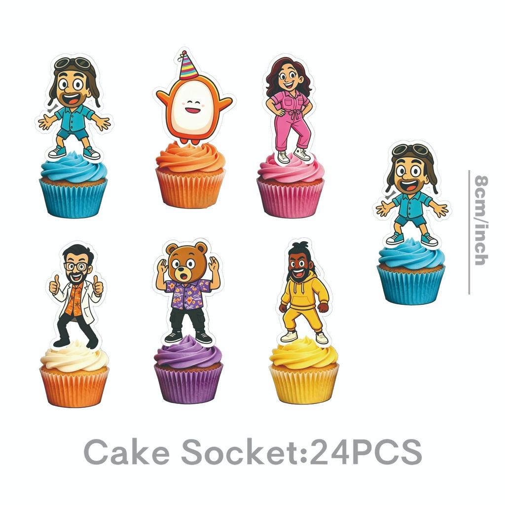 Danny-Go Theme Birthday Party Decor Disposable Tableware Set Paper Cup Banner Cake Topper Baby Shower Gifts Party Favors Supply
