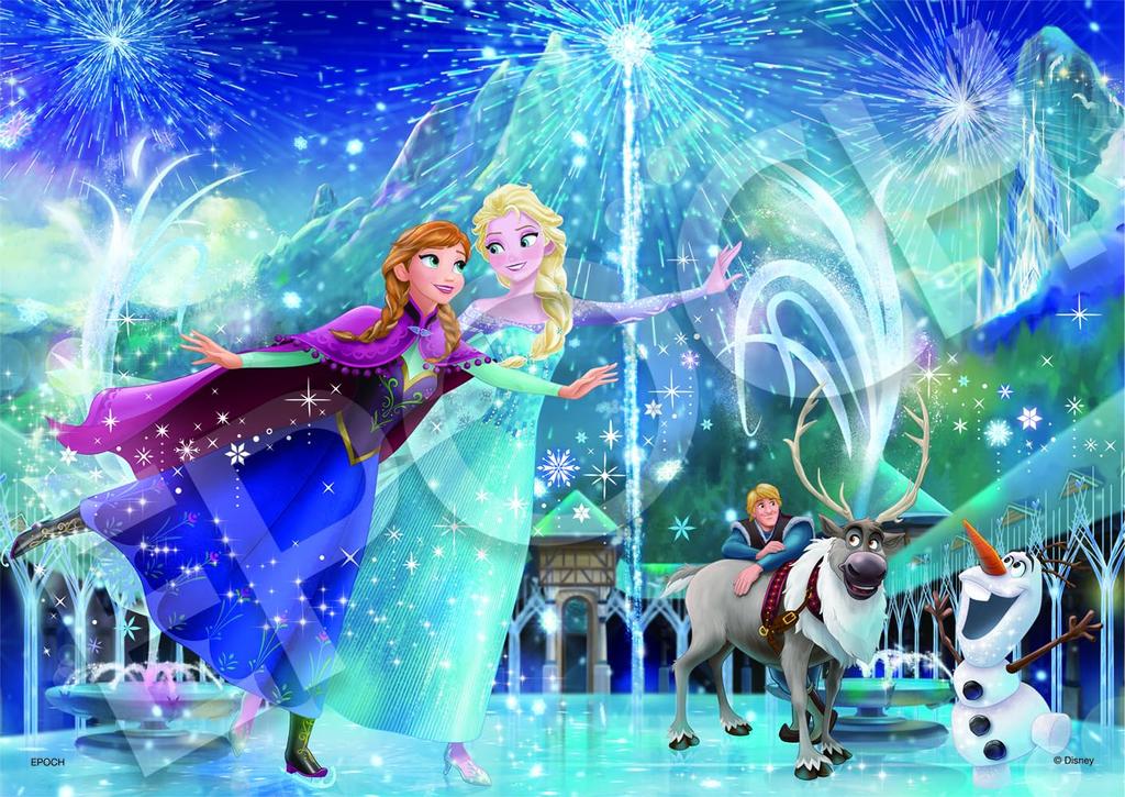 Epoch 108-Piece Jigsaw Puzzle, Disney Emotional Story Series, Frozen [Puzzle Decoration Collage] (18.2 X 25.7 Cm), 72-405, with Glue and Spatula