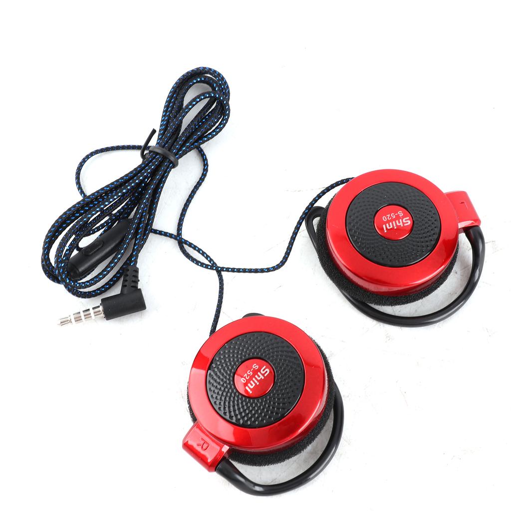 3.5mm Wired Headset Ear Hook Headset Stereo Game Sports Headphone with Mic for Phone