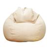 Bean Bag Cover No Filler Removable Bean Bag Chair Cover Washable Solid Color Sofa Cover for Bedroom Living Room Beanbag Chair