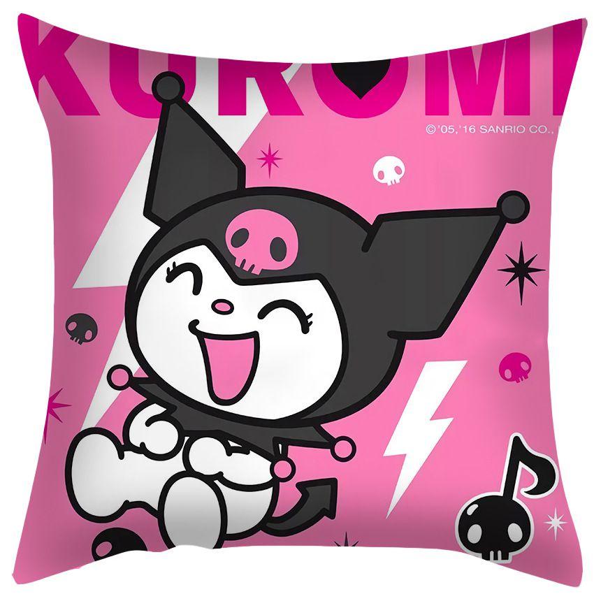 Плюшевая наволочка My Melody Kuromi 'Персиковая кожа' для комфортного ночного сна
