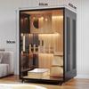 Luxury Solid Wood Cat Villa: Panoramic Indoor Cat House with Bed, Climbing Frame, and Cabinet.