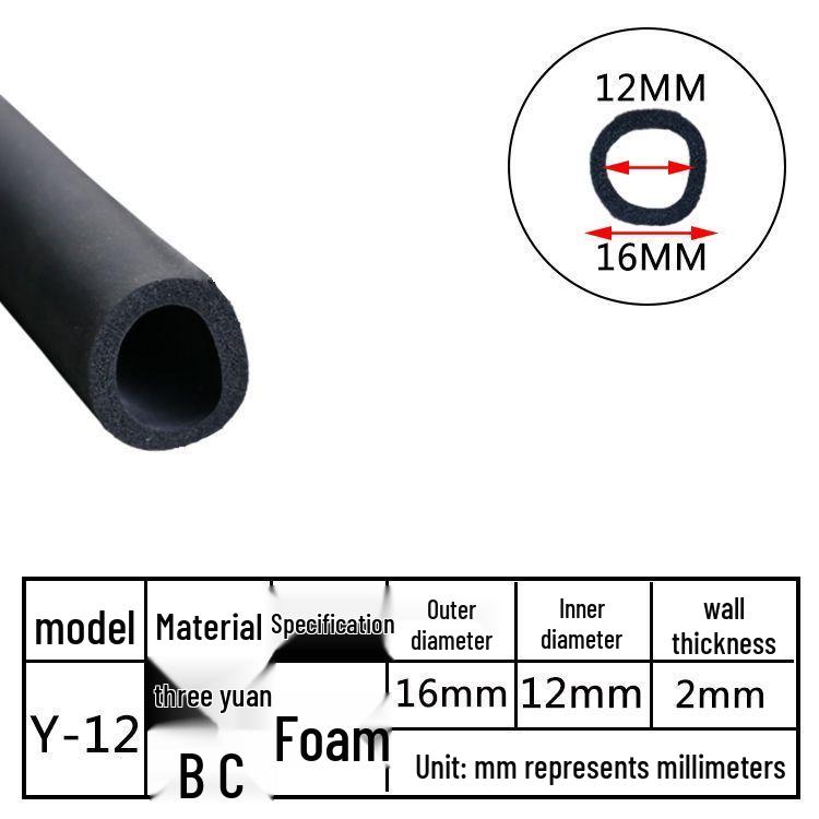 Полоса уплотнительная О-образного сечения из вспененного EPDM: Пылезащитная, Ударопоглощающая, Противоударная Губчатая Трубка