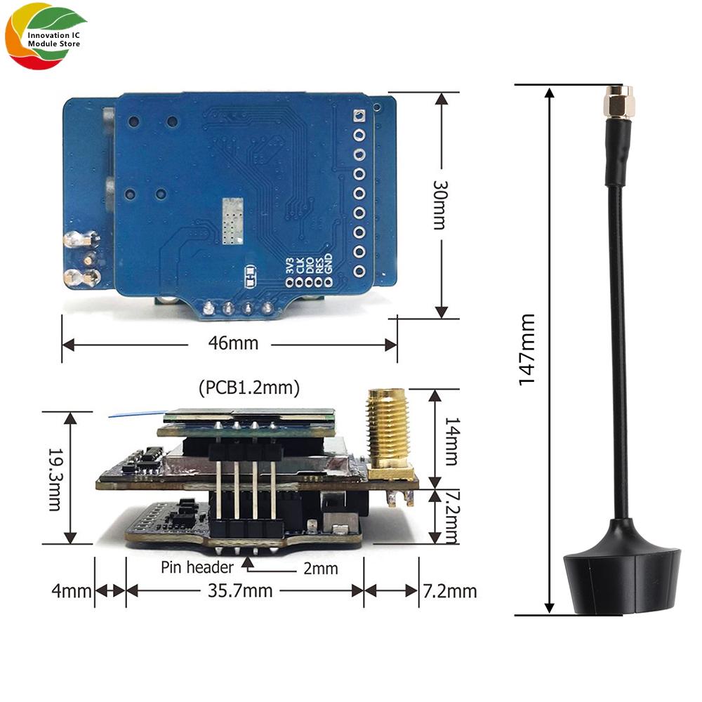 VRX-75DF 6.1–7.2 GHz Video Receiver 64-Channel FPV Analog Video Receiver for FPV Drones with 0.96-inch OLED Display