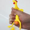 Funny Mini Chicken Keychain Soft Squeezable Toy Plastic Hen And Egg Stress Relief Toy Novelty Gag Gift for Kids And Adults