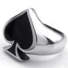 Jewelry Poker Spades Jewelry Style Fashion Single Product Ring