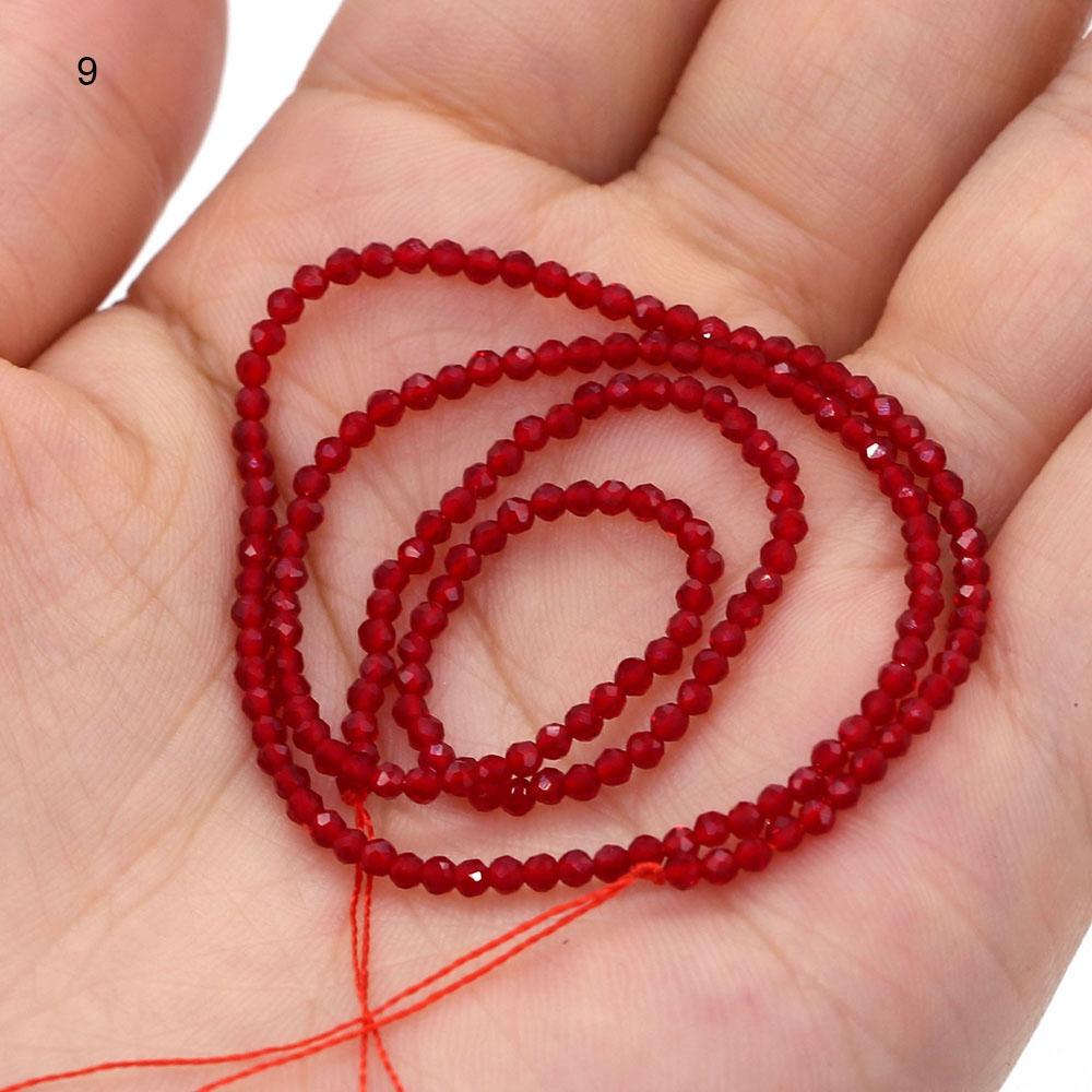 Натуральные граненые мелкие драгоценные камни 38 см, изготовление браслетов из красного граната, свободные бусины, аксессуары для самостоятельного изготовления