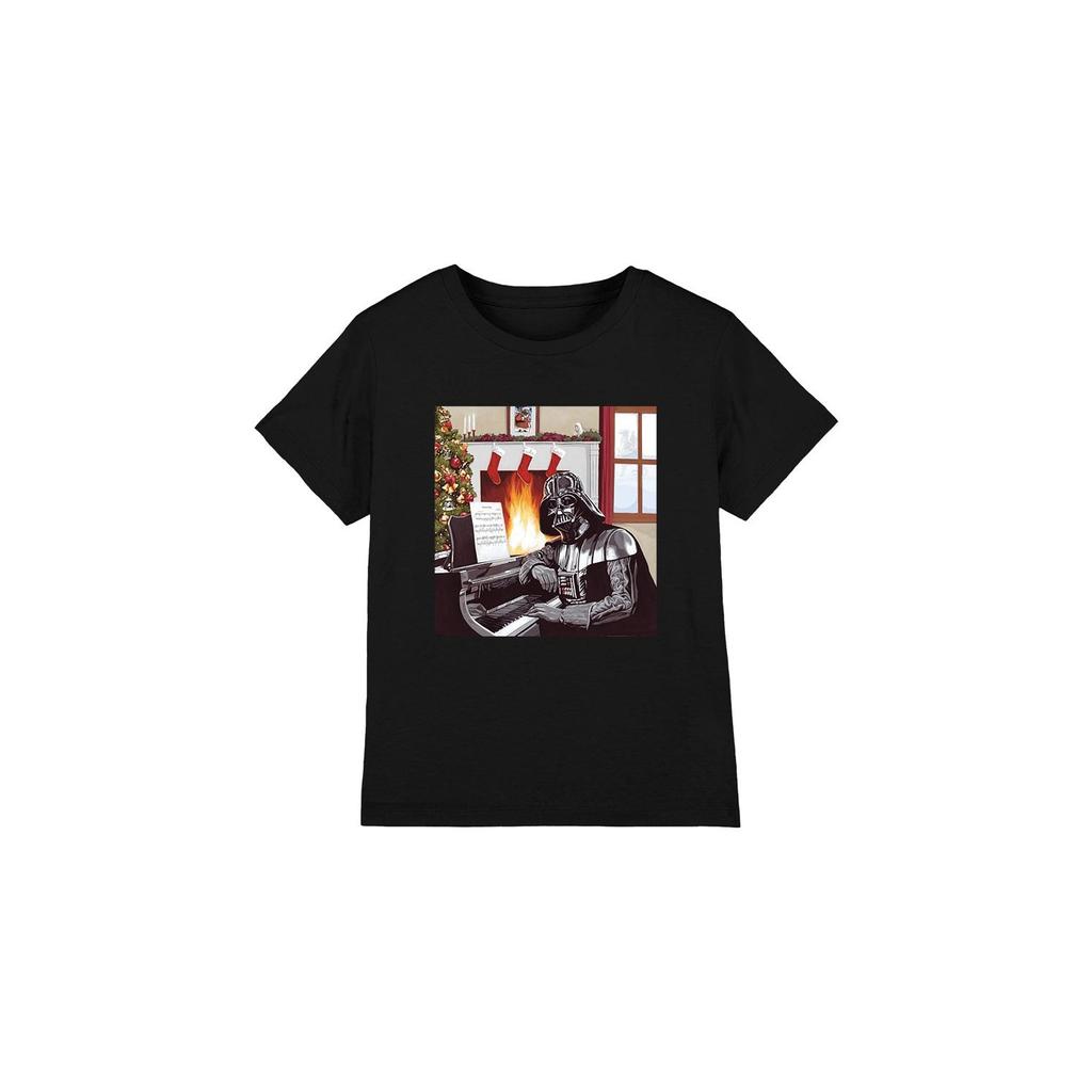 STAR WARS Детская/Подростковая футболка с рождественскими колядками и Дартом Вейдером