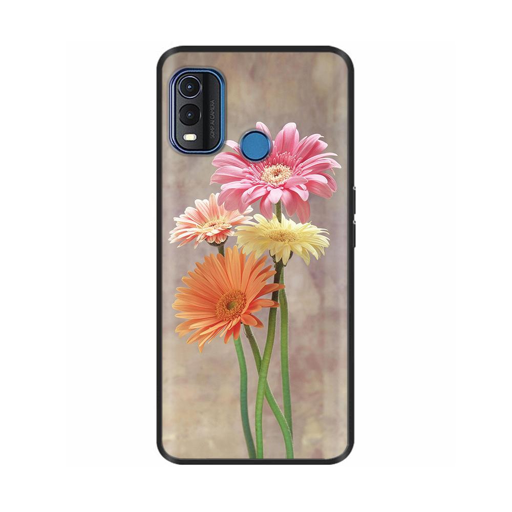 For Nokia G11 Plus Case Cute Heart Flower Soft Silicone Back Cover for Nokia G11 Plus NokiaG11 G 11 Bumper Black TPU Phone Cases