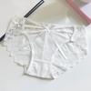 Sweet Low Waist Lace Panties Bow Cotton Crotch Underwear for Women Lingerie Transparent Lace Thin Underwear Lady