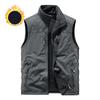 Fall/winter Plus Velvet Vest Outdoor Sports Vest for Middle-aged and Elderly Men Quick-drying Multi-pocket Leisure Vest