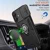 Чехол-фунда с защитой объектива-слайдером для Infinix Smart 10 4G, чехол с подставкой-кольцом на магните для Teccno Pop 10 Spark Go 2 4G