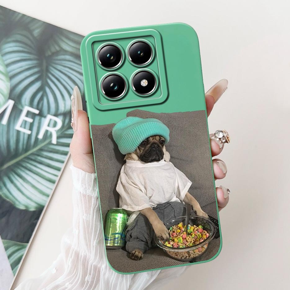 For Xiaomi 14T Pro Case Cute Dog Cartoon Cover Soft TPU Full Cameras Protection Shell For Xiaomi Mi 14T Pro Mi14T 5G Phone Cases