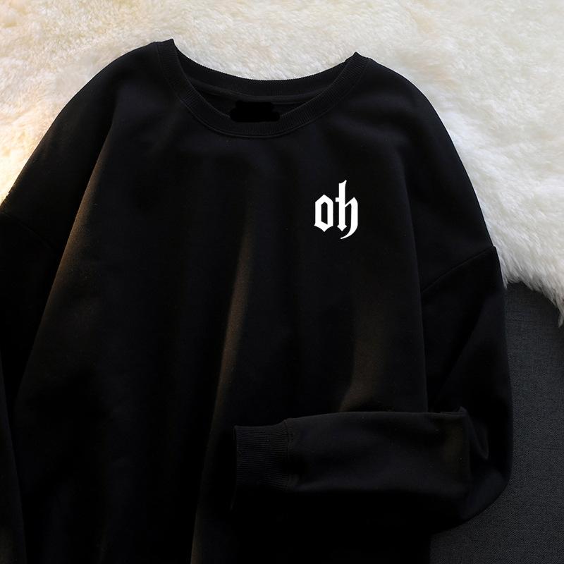 Хлопковый свитер с круглым вырезом для мальчиков, весна, осень и зима, новый модный бренд, повседневная свободная рубашка, верхняя одежда