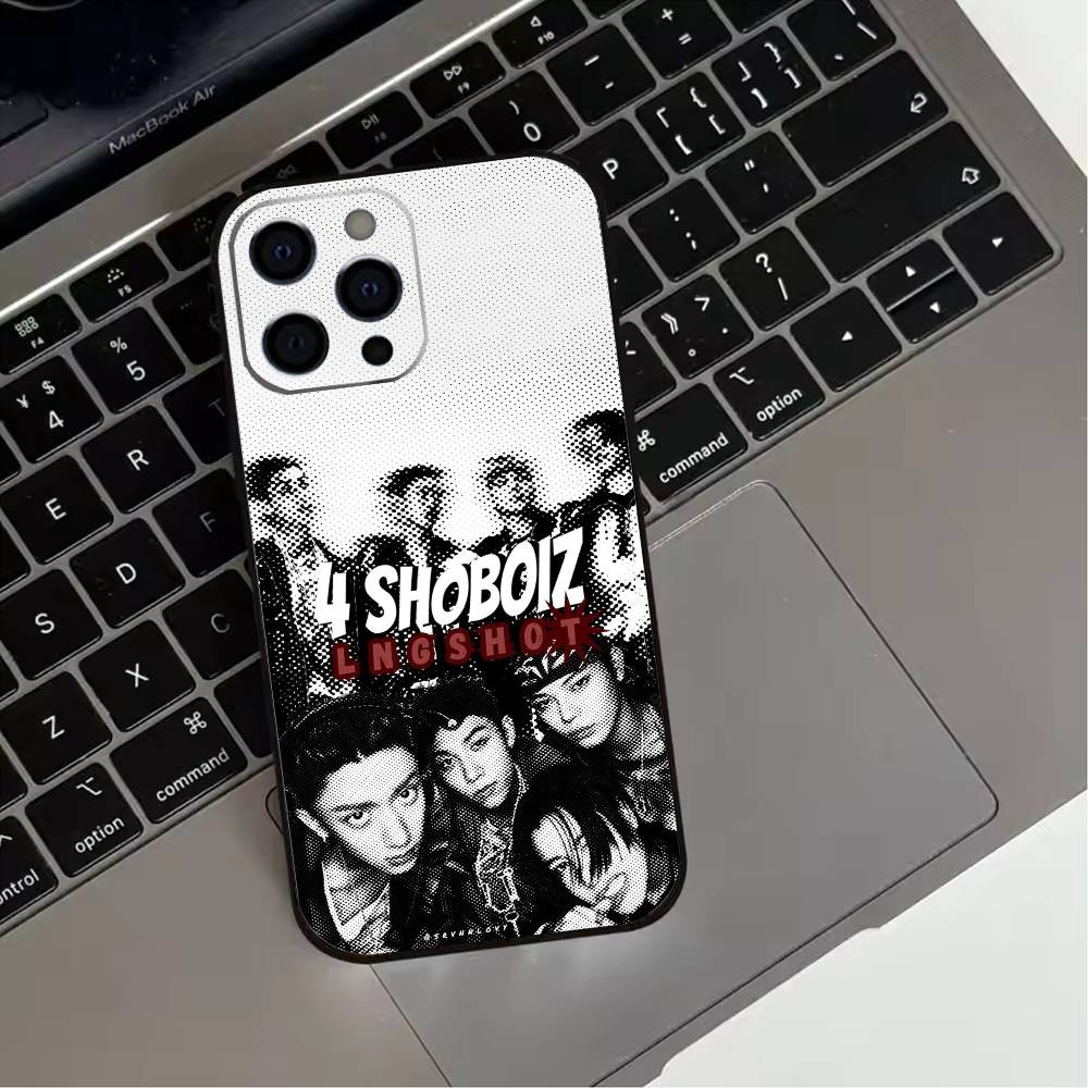 LNGSHOT Hip-hop  Phone Case For iPhone 17,16,15,14,13,12,11 Plus,Pro Max,XS,Soft Silicone Black Cover
