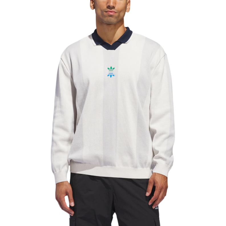 adidas Оригинальная рубашка-поло с длинным рукавом Originals Rolling Links Цвет Меловой белый IW6659
