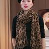 Literary And Simple Splicing Floral Scarf Women'S Autumn Versatile Atmosphere Spring And Autumn Warm Silk Scarf
