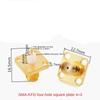 4 Hole Flange SMA Female Plug Chassis Solder Coax Adapter SMA Female Jack PCB Converter