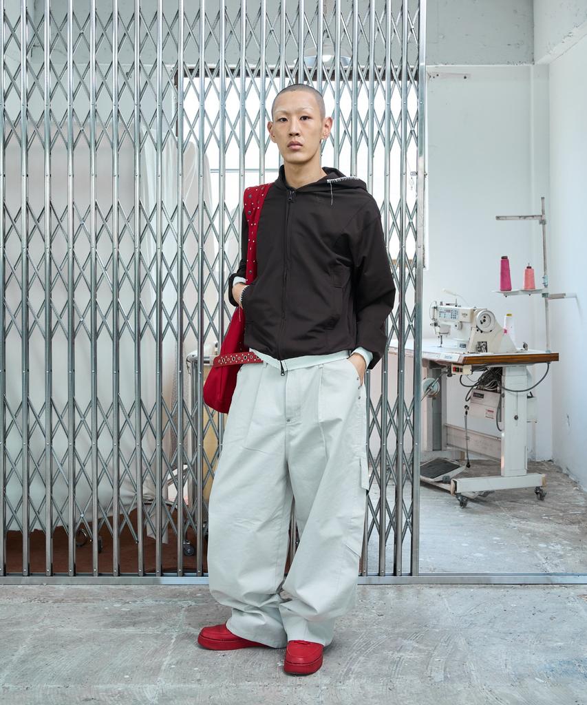 Noscouleurs Ul Mesh Zip Hoodie 02 Brown