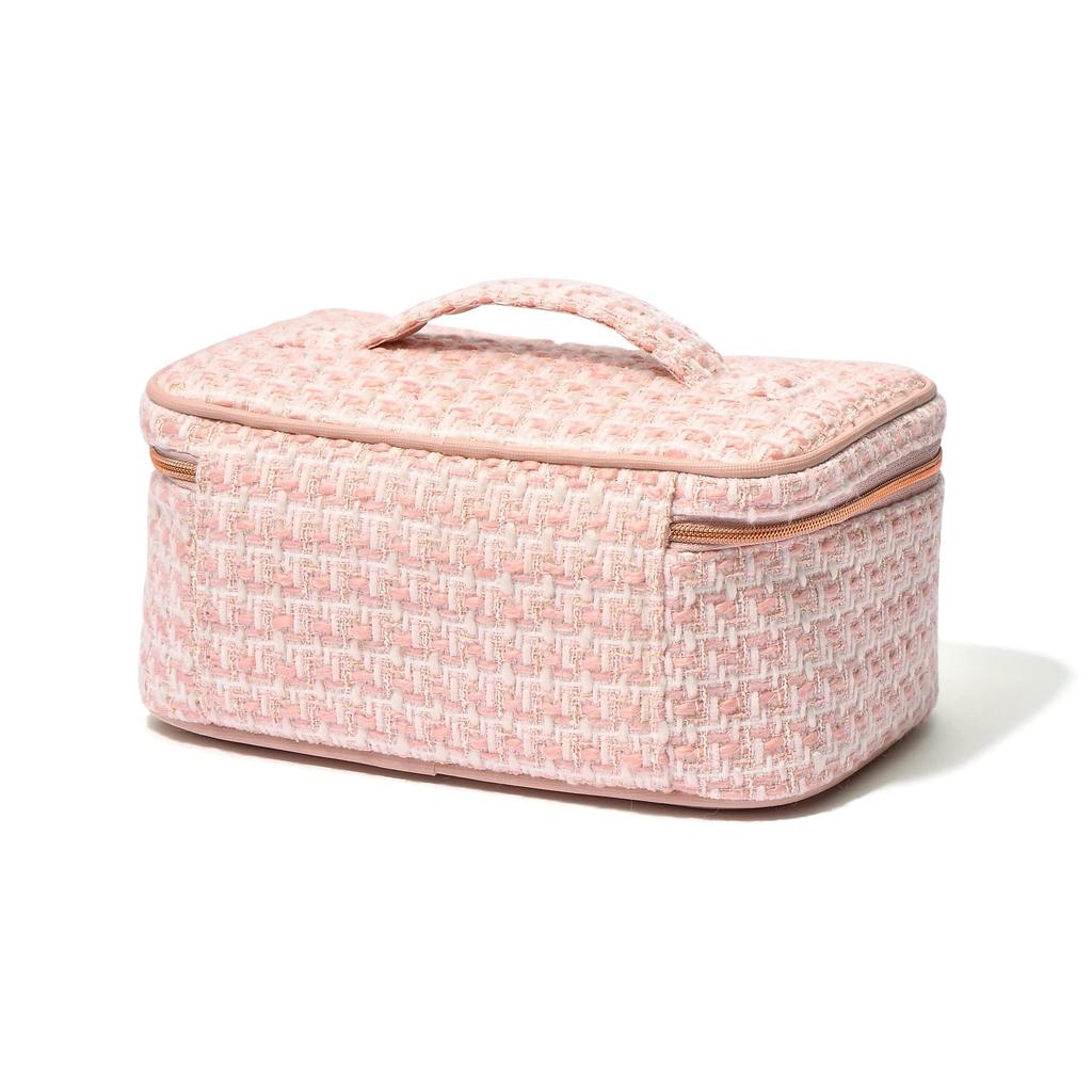Francfranc Tweed Vanity Pouch Pink S Makeup Box Cosmetic Pouch