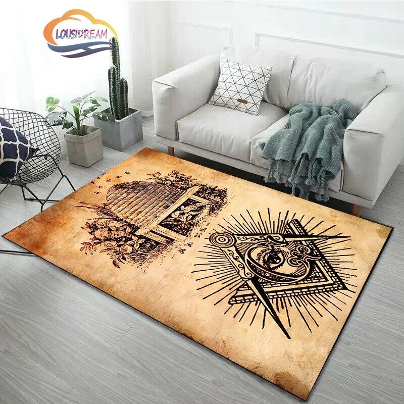 Новейший модный ковер, масонский коврик, масонский мягкий коврик, коврики для спальни, масонской гостиной, двери, напольные коврики для прихожей, коврик для йоги