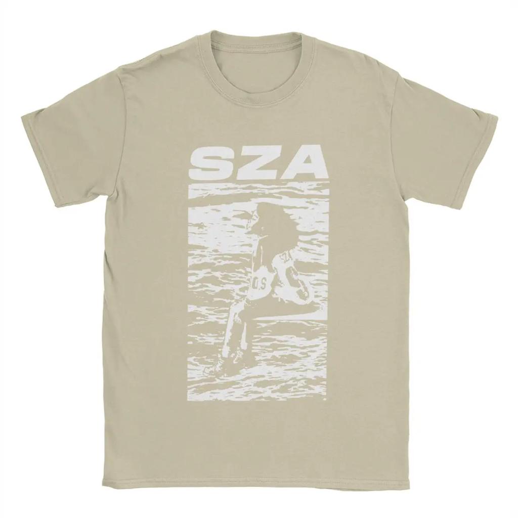 SOS By SZA T Shirts for 100% Cotton Humorous T-Shirt Crewneck Tee Shirt Short Sleeve Clothes Plus Size