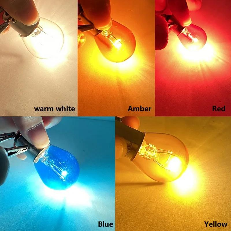 10 шт. T25 3156 3157 P27/7W 12V прозрачная автомобильная внешняя лампа указателя поворота галогенная лампа ДХО высокое качество янтарный белый дневной ходовой свет