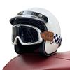 Retro Motorcycle Helmet Men's and Women's Electric Vehicle Scooter 3/4 Half Helmet