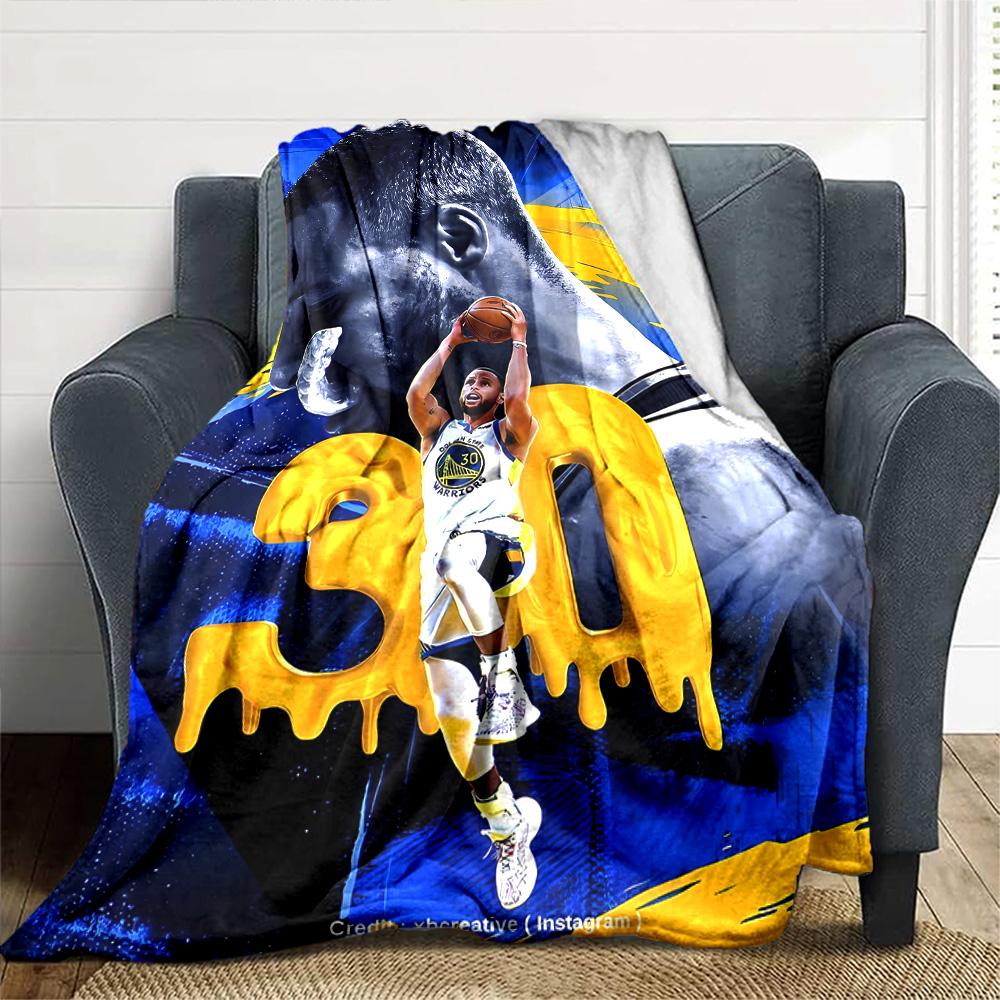 Golden State Warriors Blanket Comfortable Suitable for Chair Bedding Picnics Four Seasons Multipurpose Modern Style