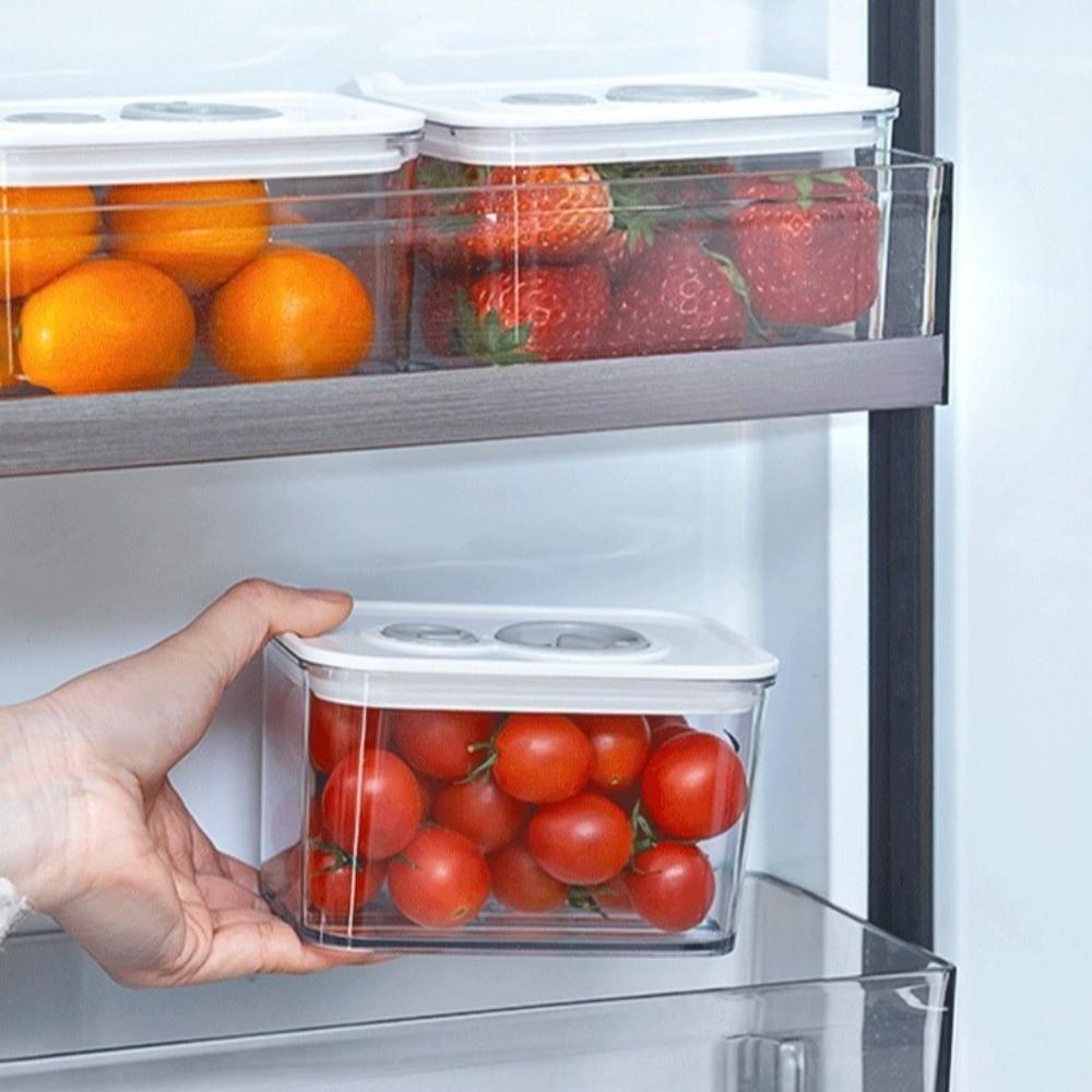 Durable Food Storage Container Stackable Fresh-keeping Box Snacks Fruit Storage Box Refrigerator