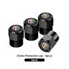 WEJKM1 Car Stickers For Alfa Romeo 4Pcs Car Tire Valve Value Protection Caps Badge Accessories For Alfa Romeo 159 Giulietta 156 147 Giu