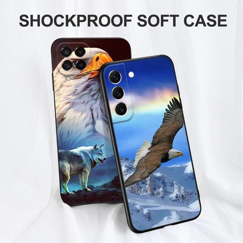 Чехол для телефона Eagle для iPhone Samsung Galaxy Redmi Xiaomi Oppo OnePlus Note SA 7 8 9 10 11 12 13 14 20 21 22 23 53 54 Pro Max Plus Ultra TPU Soft