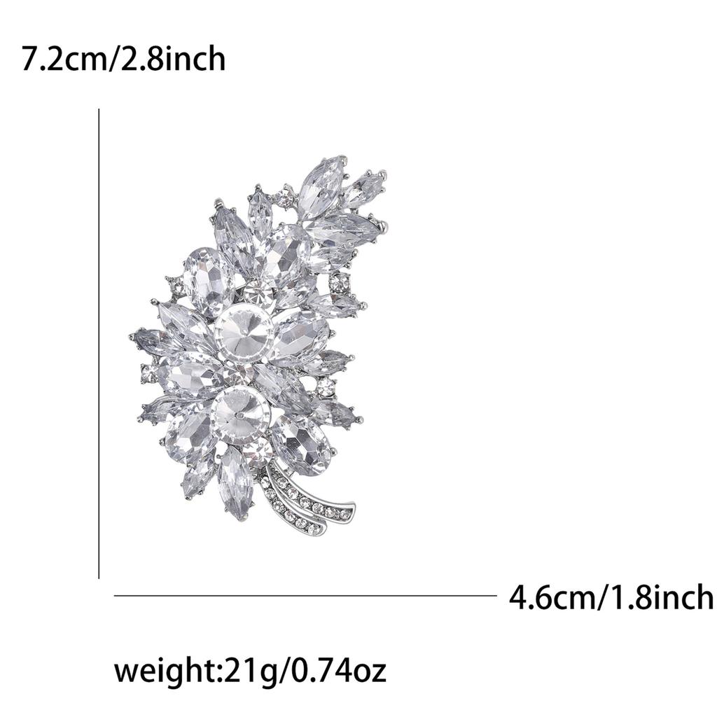 High-Grade Alloy Rhinestone Tree Brooch Exquisite Creative Women'S Cardigan Shawl Corsage Jewelry Pin