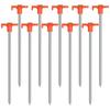 10 Pack Tent Ground Pegs Heavy Duty Metal Tent Stakes for Hard Ground Camping Awnings