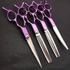 6.5INCHlightweight and curved color pet grooming scissor set, straight , fine-tooth , fishbone ,  trimming hair of cats and dogs